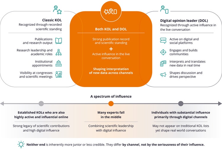 This image shows how to identify KOLs and DOLs.