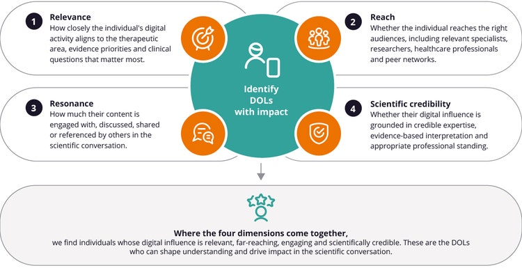 This image shows a four-part framework for identifying DOLs.