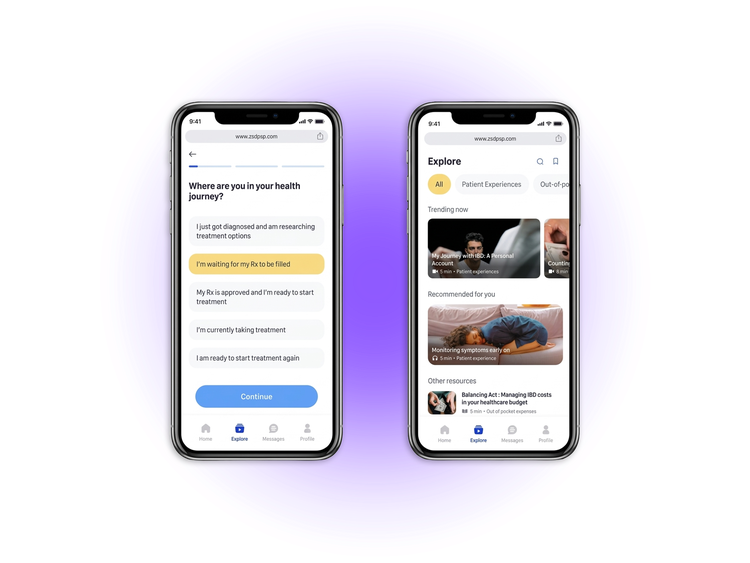 Build experiences around patient needs